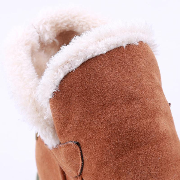 Bella | Women's Slip On Ankle Platform Stitch Detail Boots