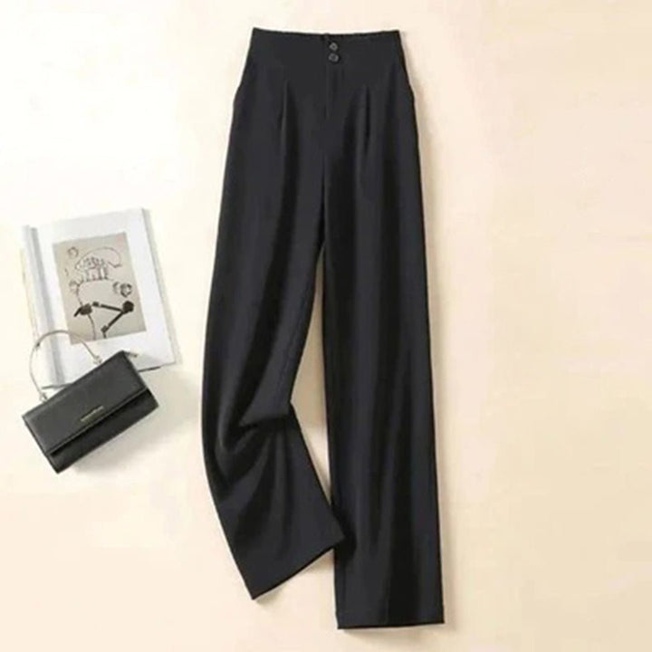 Linen Wide Leg Trousers High-Waisted Lightweight Breathable