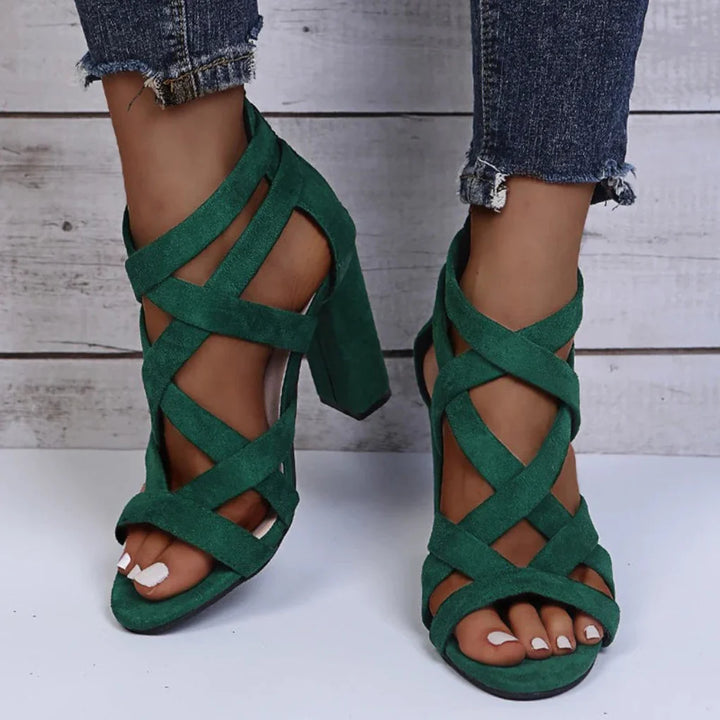 Hailey | Women’s Spring Block Heel Strappy Heels