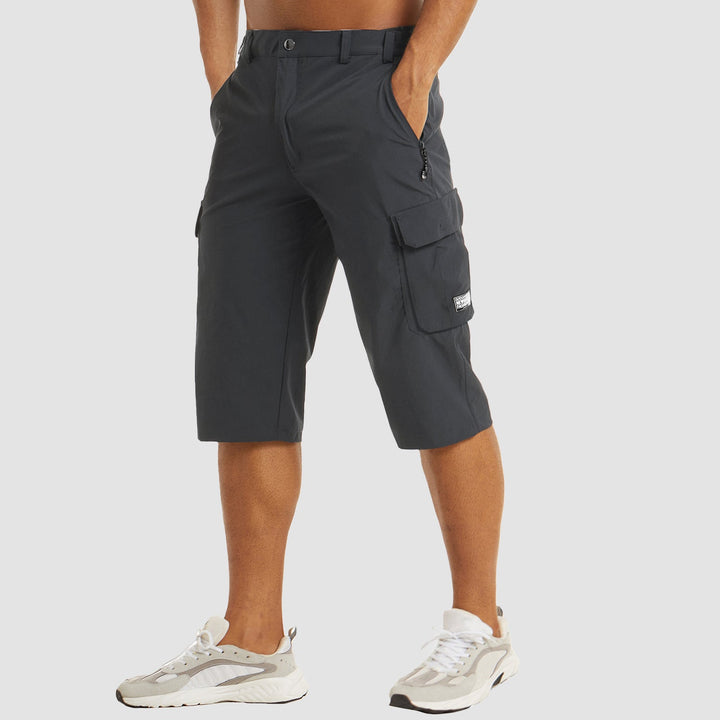 Stephen | Men's Cargo Pocket Casual Knee Length Shorts