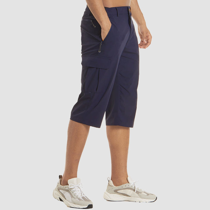Stephen | Men's Cargo Pocket Casual Knee Length Shorts