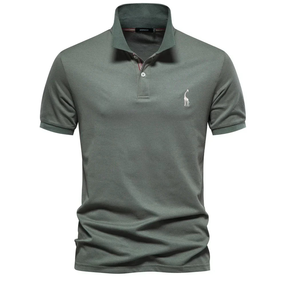 Scott | Men's Short Sleeve Button Polo Shirt