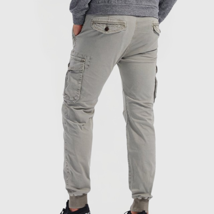 Beau | Men's Slim Fit Cargo Pocket Casual Pants
