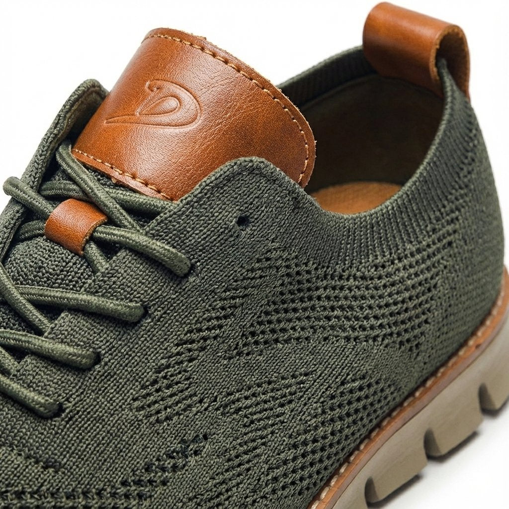 Men's Breathable Mesh Lace-Up Casual Trainers