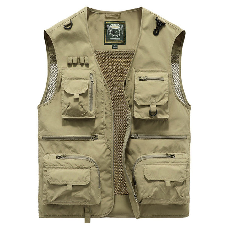 Mens Gilet Multi-Pocket Lightweight Outdoor Fishing Vest