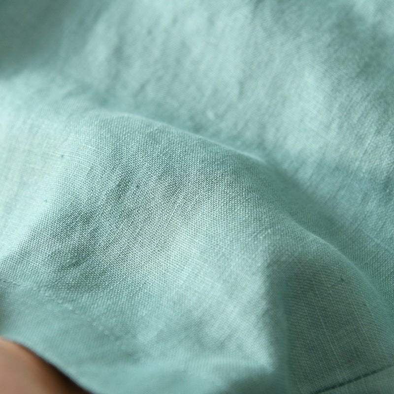 Men's Mid-Rise Relaxed-Fit Linen Drawstring Shorts