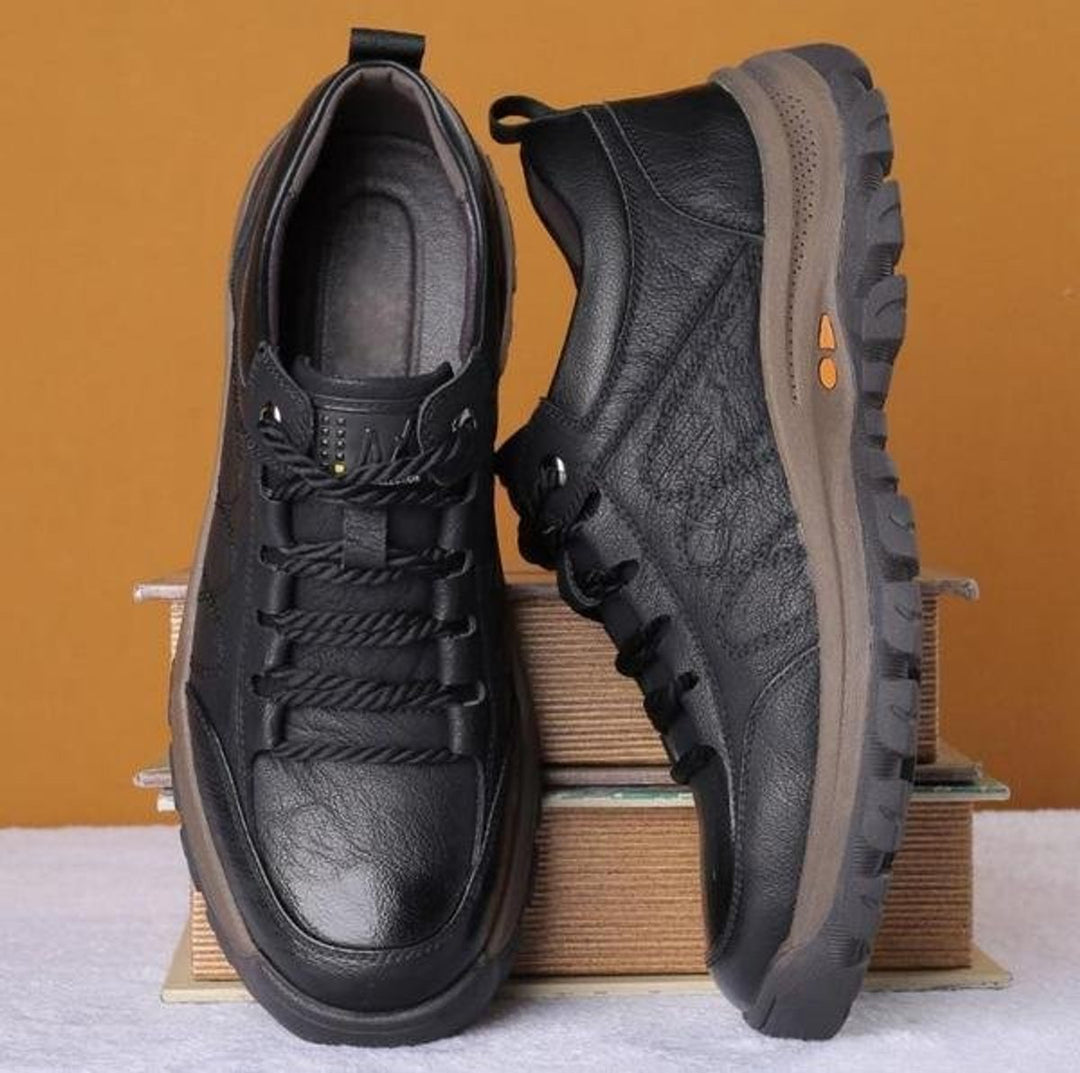 Men's Orthopedic Lace-Up Leather Casual Shoes