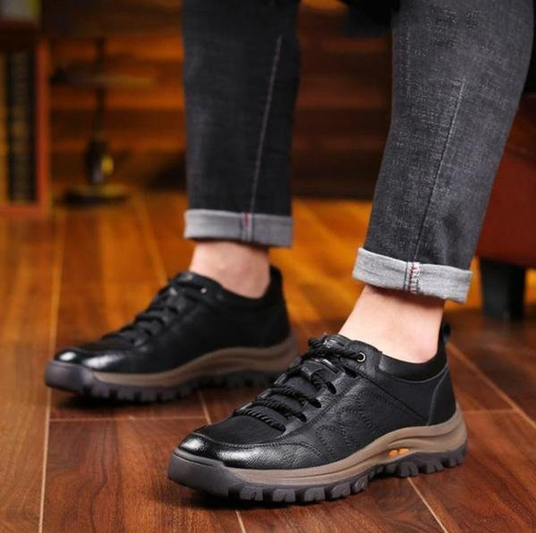 Men's Orthopedic Lace-Up Leather Casual Shoes