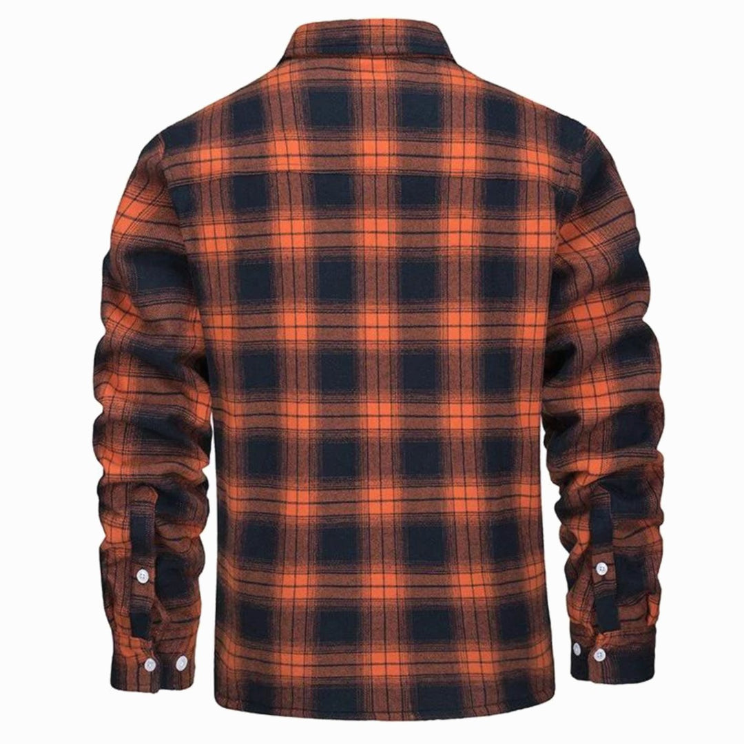 Men's Sherpa Lined Flannel Shirt Jacket Plaid Mens Coat