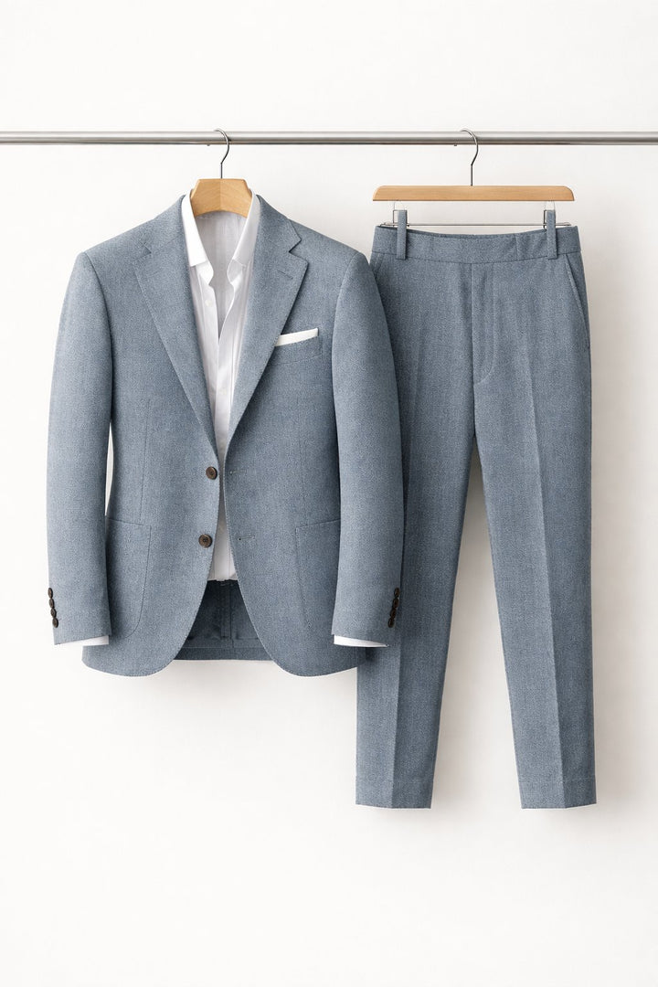 Men's Slim-Fit Two-Piece Set Professional Suit