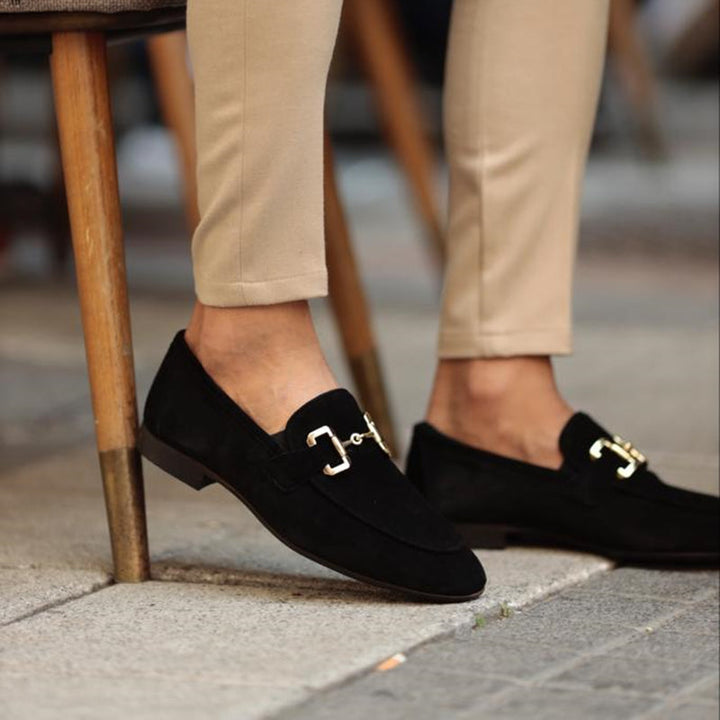 Edward | Men's Slip On Metal Detail Loafers