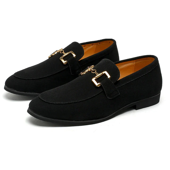 Edward | Men's Slip On Metal Detail Loafers