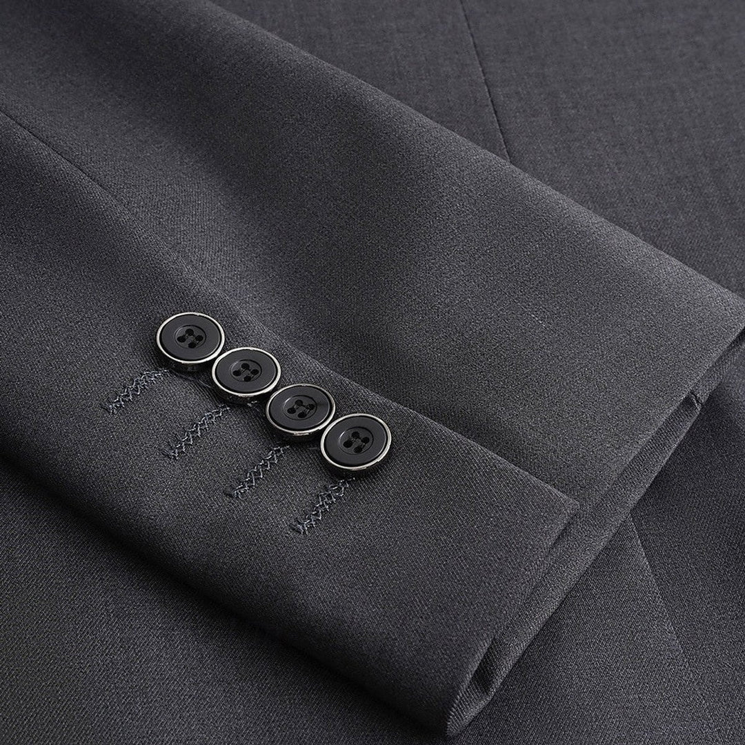 Men's Smart-Casual Single-Breasted Standard-Fit Blazer Jacket