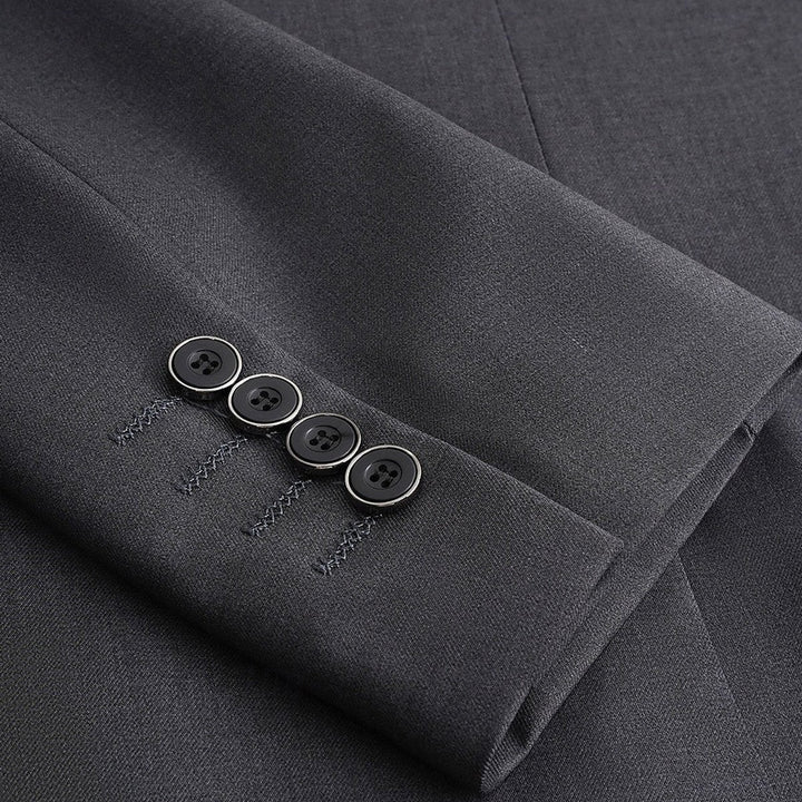 Men's Smart-Casual Single-Breasted Standard-Fit Blazer Jacket