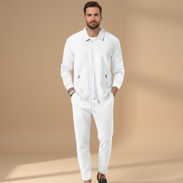 Dylan | Men's Casual Zip Jacket Two Piece Set