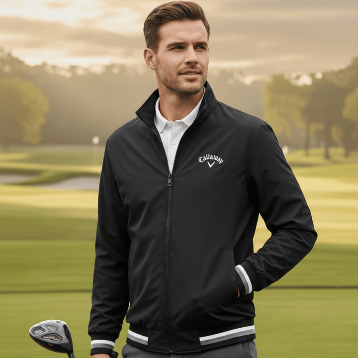 Men's Windbreaker Jacket Water-Resistant Full Zip
