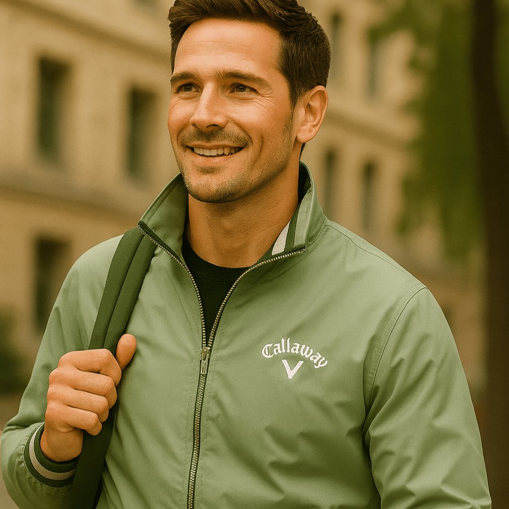 Men's Windbreaker Jacket Water-Resistant Full Zip