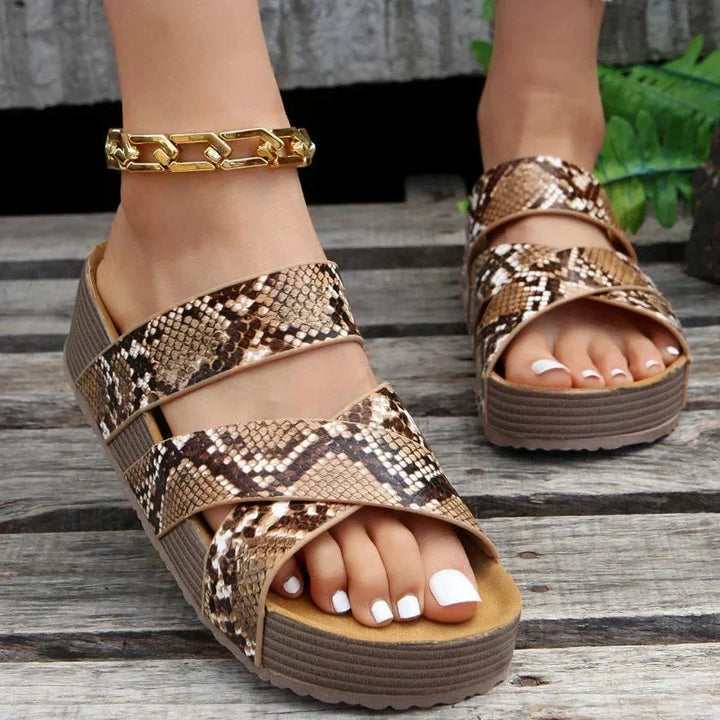 Blair | Womens Orthopedic Patform Slide Sandals