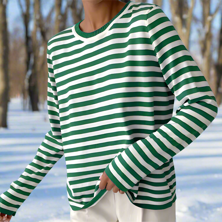 Clara | Women Spring Long Sleeve Striped Top