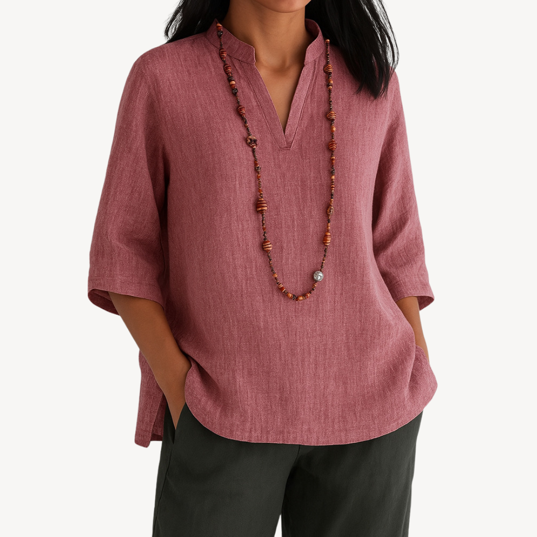 Emily | Women’s Casual Linen Tunic Top