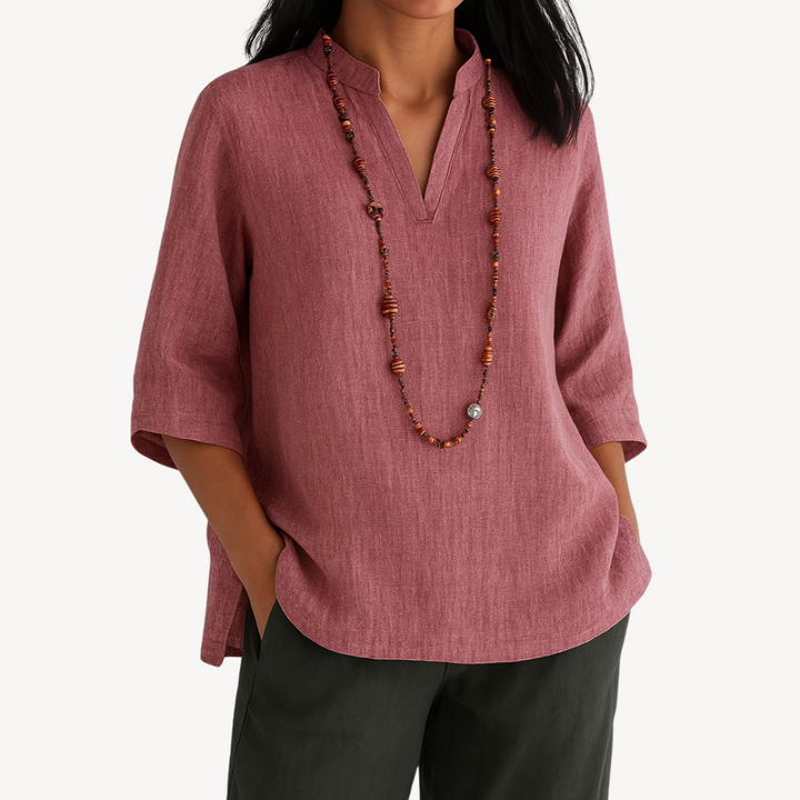 Emily | Women’s Casual Linen Tunic Top
