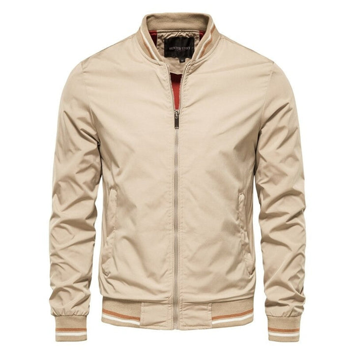 Ryder Mens Bomber Jacket Zip-Up Ribbed-Trim Lightweight Outerwear