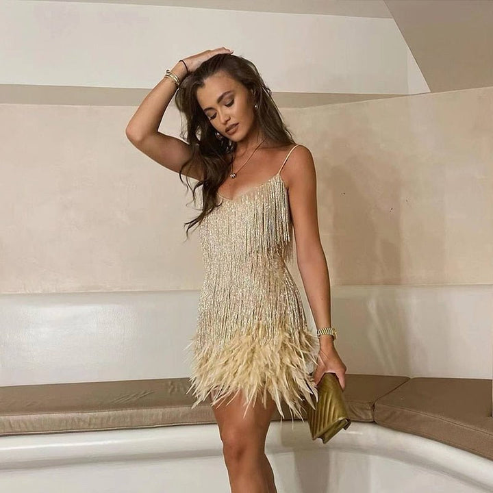 Mia | Women’s Summer Fitted Sequin Cocktail Mini Dress