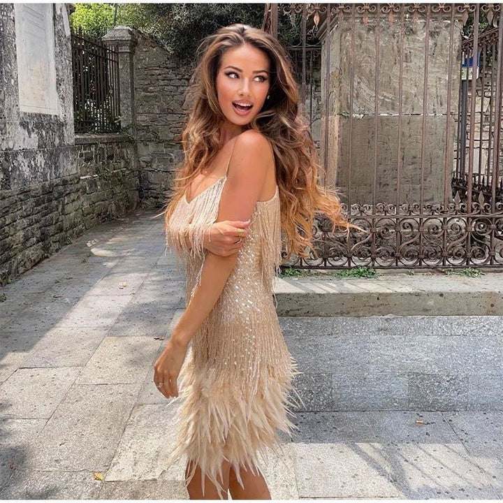 Mia | Women’s Summer Fitted Sequin Cocktail Mini Dress