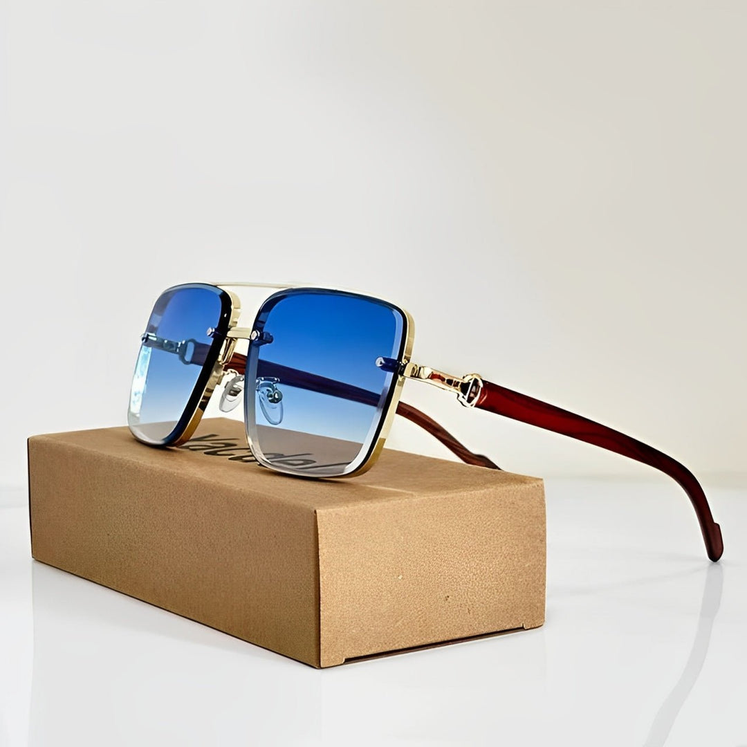 Sunglasses Aviator Style Gradient UV400 Protection - Blue (Most Popular)
