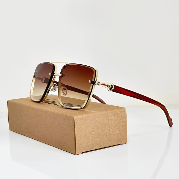 Sunglasses Aviator Style Gradient UV400 Protection - Brown