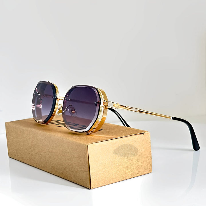 Sunglasses Aviator Style UV400 Protection Gradient - Indigo