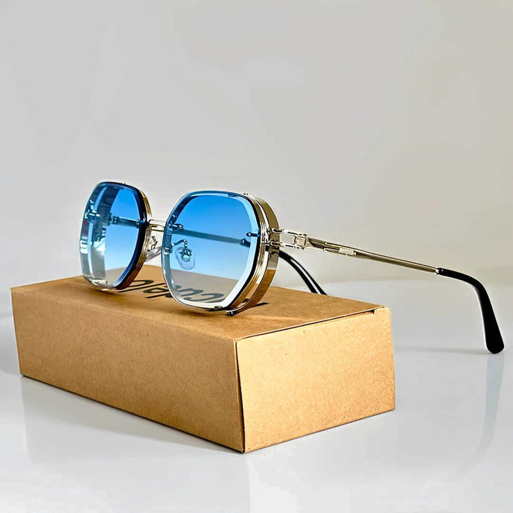 Sunglasses Aviator Style UV400 Protection Gradient - Blue