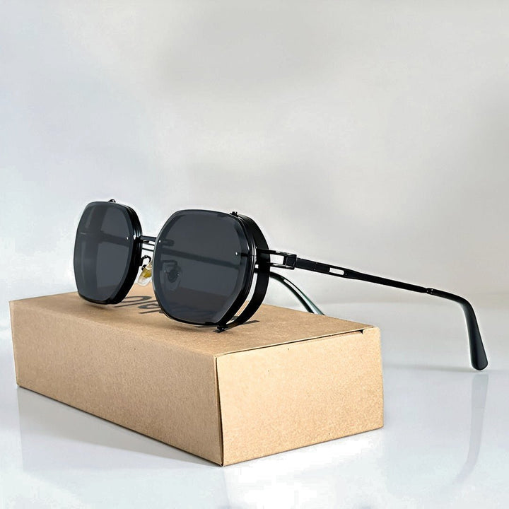 Sunglasses Aviator Style UV400 Protection Gradient - Black
