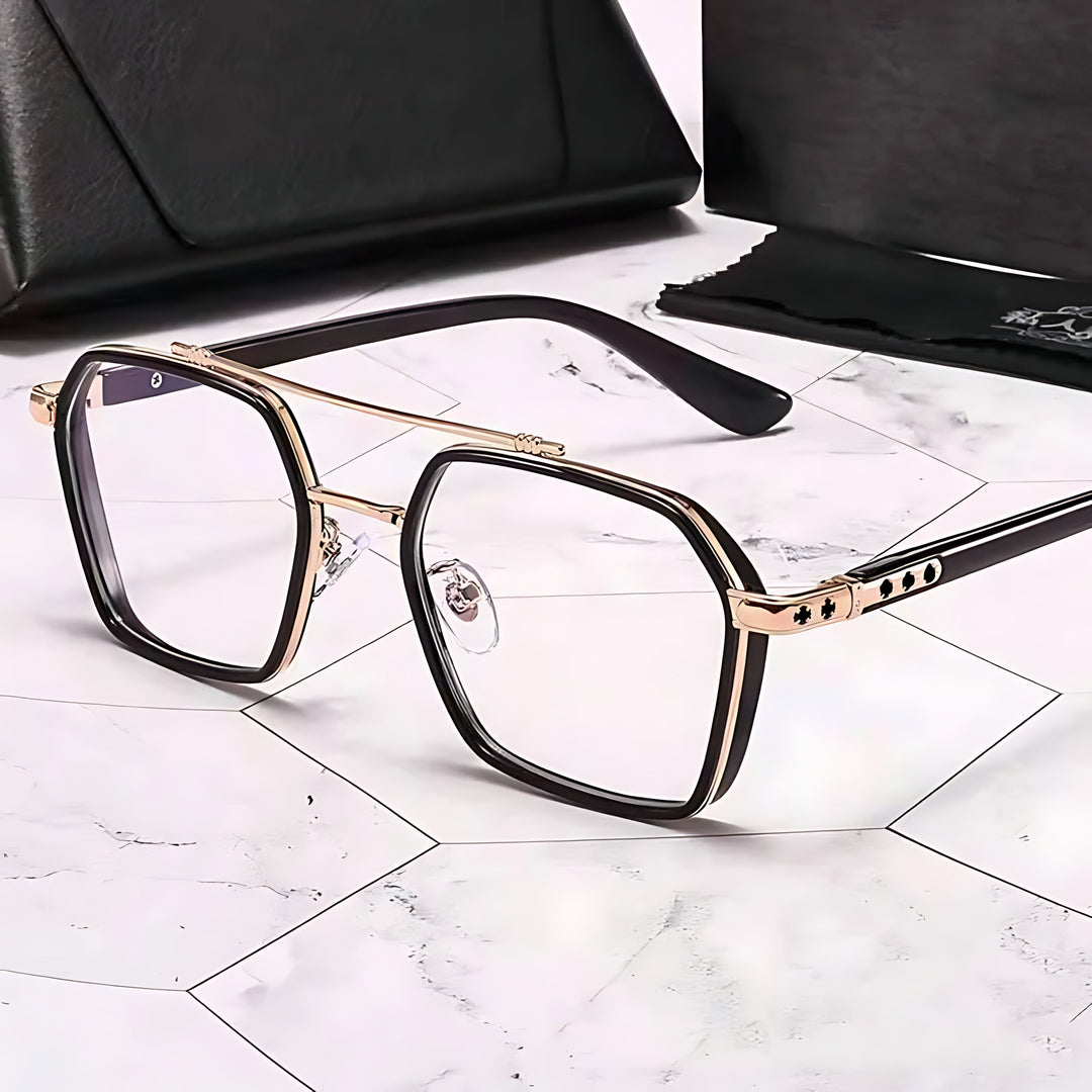 Sunglasses Blue Light Blocking Square Frame Clear Lens
