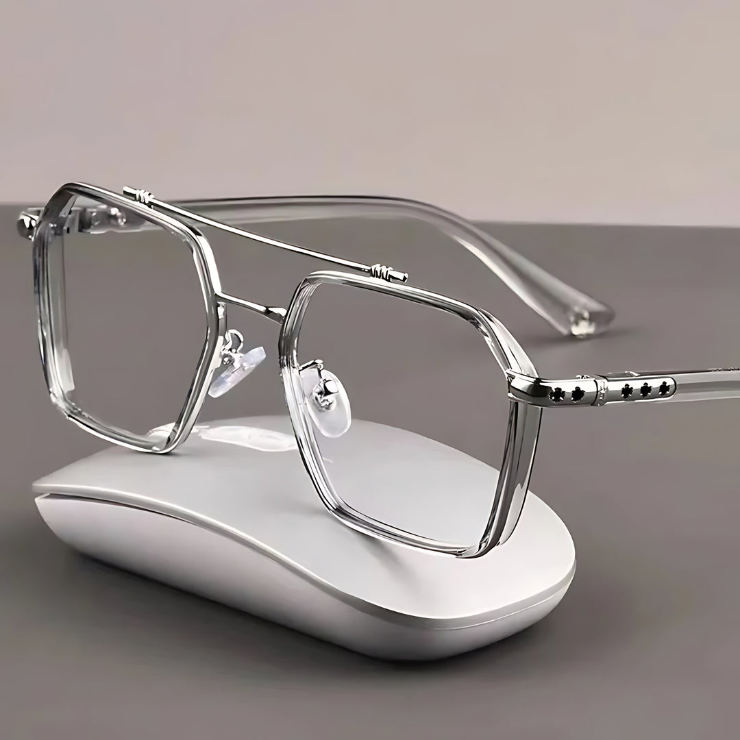 Sunglasses Blue Light Blocking Square Frame Clear Lens