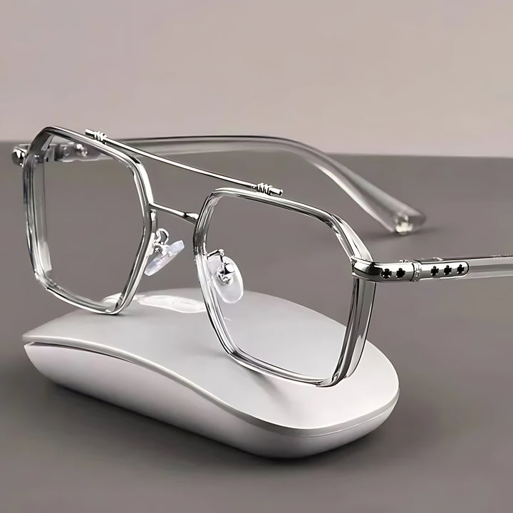 Sunglasses Blue Light Blocking Square Frame Clear Lens