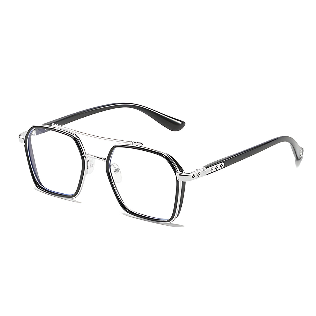 Sunglasses Blue Light Blocking Square Frame Clear Lens