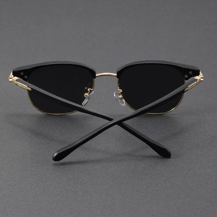 Sunglasses Clubmaster Style Half-Frame Metal UV400