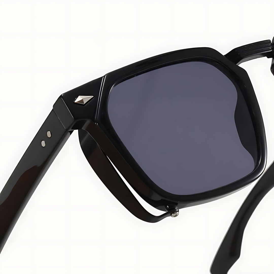 Sunglasses Men's Square Frame UV Protection Clear Blue