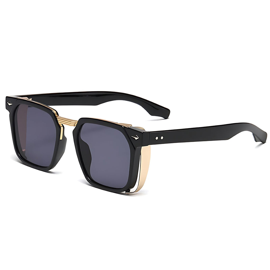 Sunglasses Men's Square Frame UV Protection Clear Blue