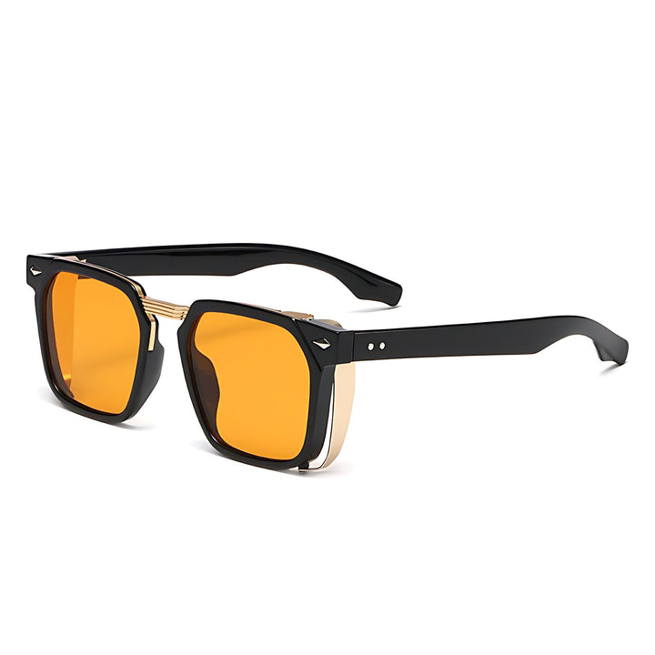 Sunglasses Men's Square Frame UV Protection Clear Blue