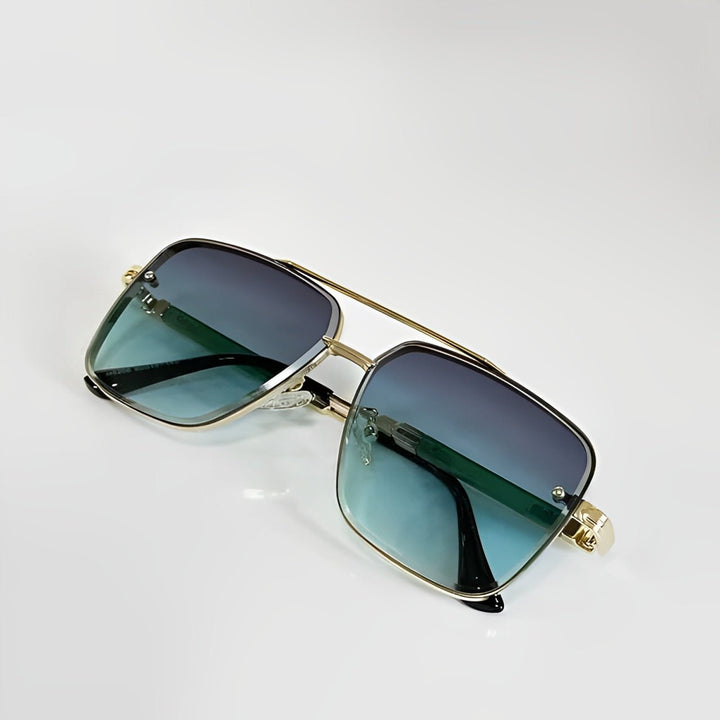 Sunglasses Retro Aviator Gold Frame Gradient UV400