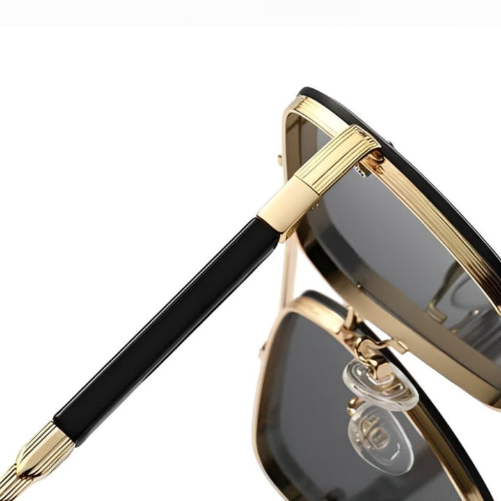 Sunglasses Retro Aviator Gold Frame Gradient UV400