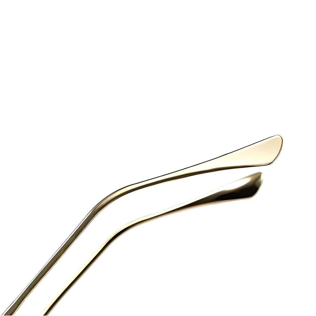 Sunglasses Retro Gold Titanium Gradient UV400 Protection