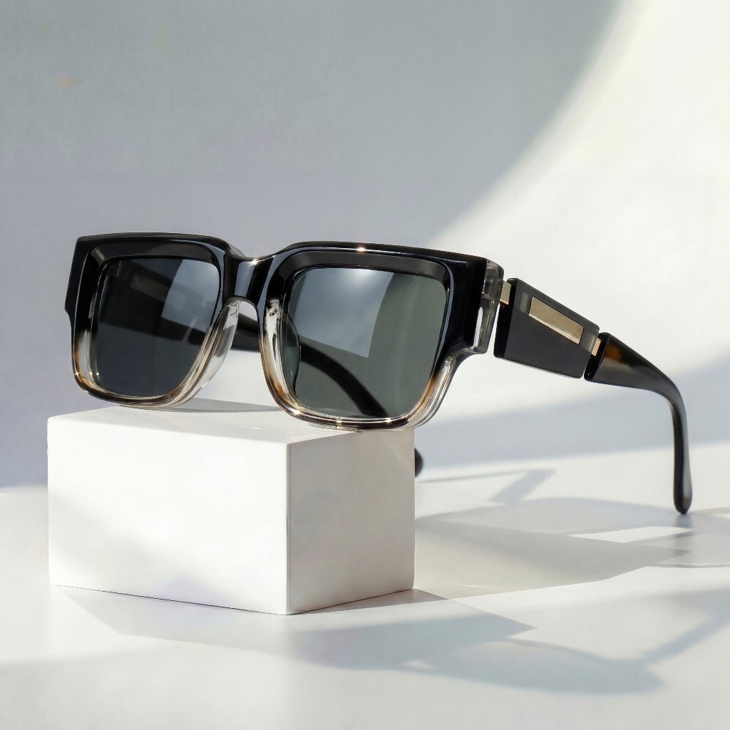 Sunglasses Square Frames UV400 Protection Matte Finish - Boasting Square (Original)
