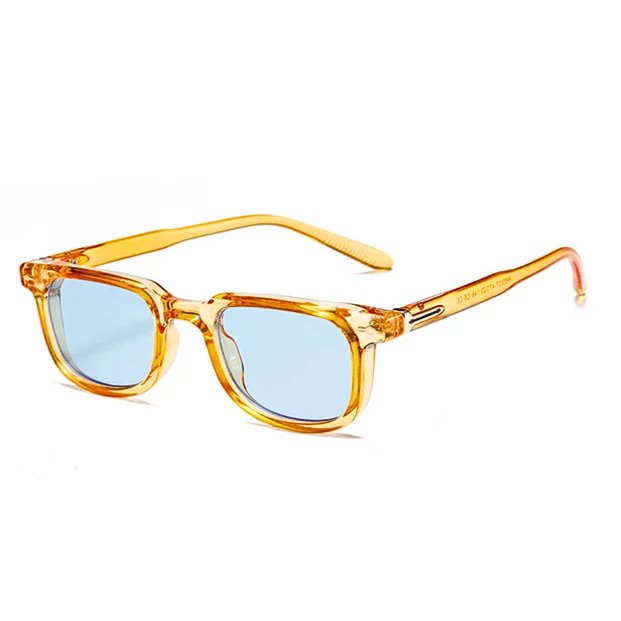 Sunglasses Tortoiseshell Frame UV Protection Blue Lens - Orange Blue