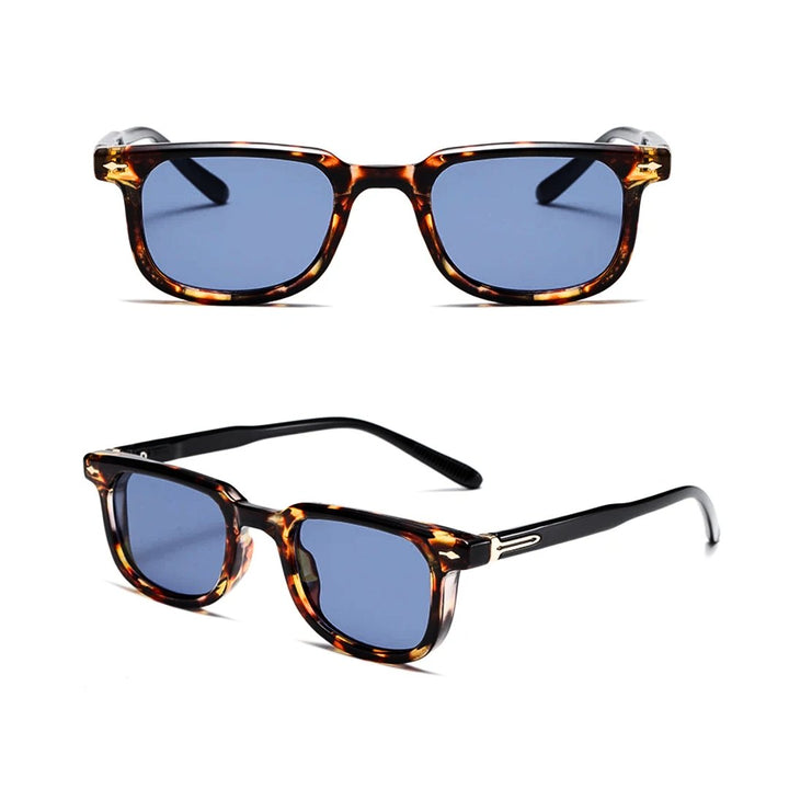 Sunglasses Tortoiseshell Frame UV Protection Blue Lens