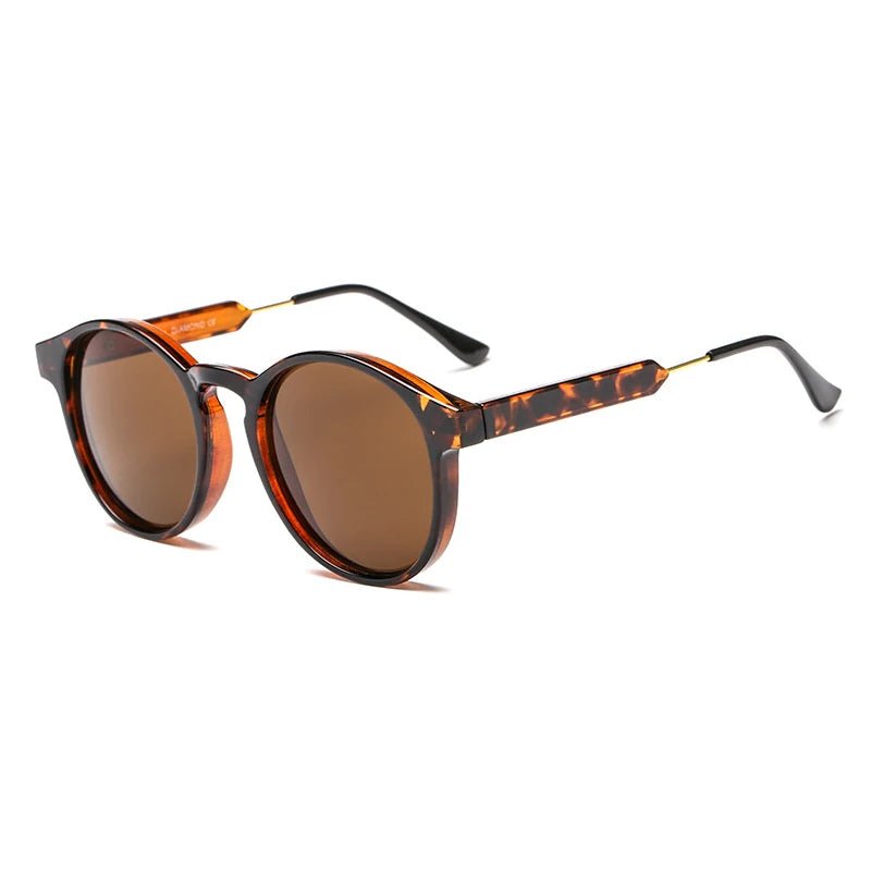 Sunglasses Vintage Round Unisex Lightweight Classic - Gold