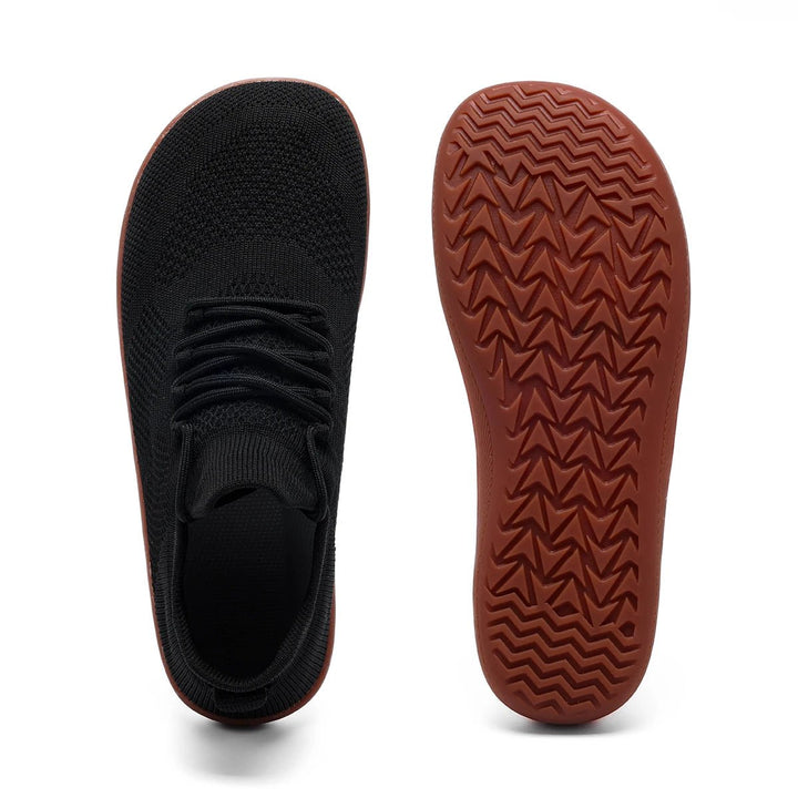 Unisex Lightweight Breathable Barefoot Trainers - Schwarz