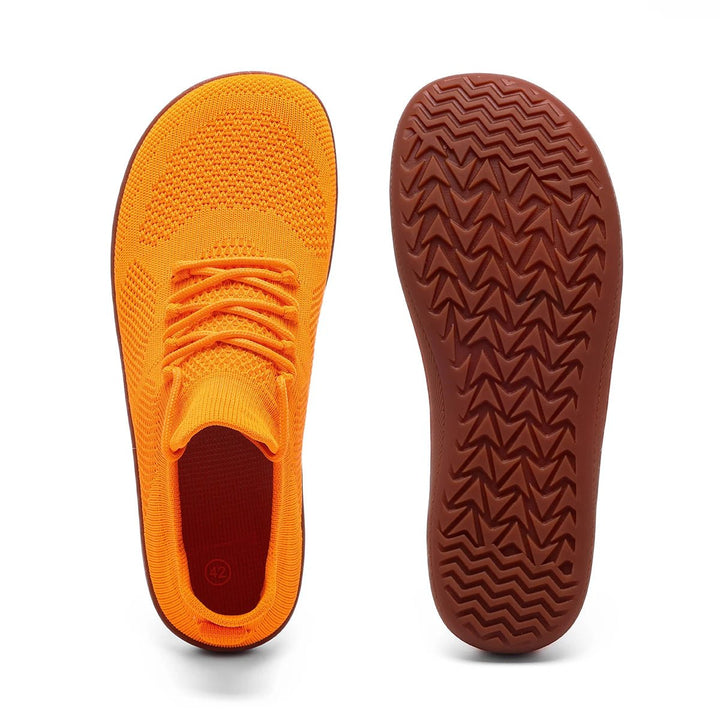 Unisex Lightweight Breathable Barefoot Trainers - Orange